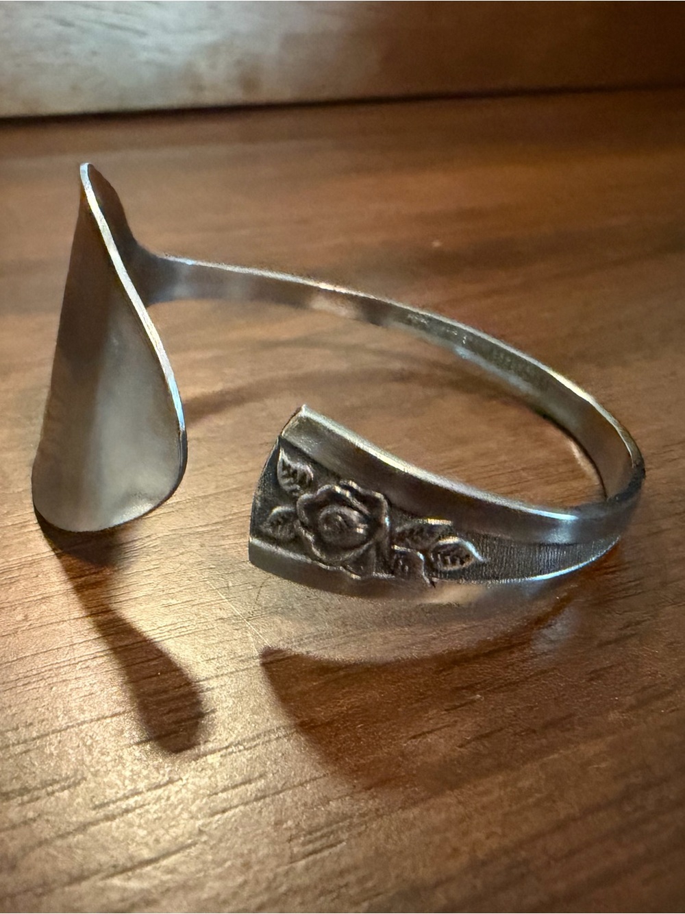 Stainless Rose Spoon Bracelet